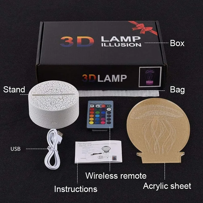 3D LED Night Lamp Dinosaur Egg 7/16 Color Remote Touch Control Desk Lamp Light Night Light Nightlight Kids Christmas Gifts
3D LED Night Lamp Dinosaur Egg 7/16 Color Remote Touch Control Desk Lamp Light Night Light Nightlight Kids Christmas Gifts