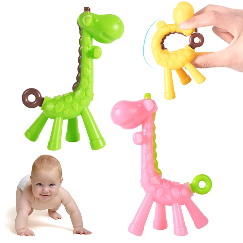Silicone Giraffe Baby Teether Animal Newborn Teething Toy Kids Care Organic Nursing Gift Free Pacifier Chain Accessories
Silicone Giraffe Baby Teether Animal Newborn Teething Toy Kids Care Organic Nursing Gift Free Pacifier Chain Accessories
