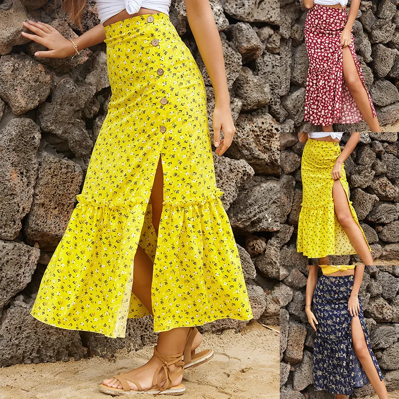 High Waist Floral Mini Skirt Women Summer Cascading Ruffle Flowers Print Bohemian Beach Skirts New Arrivals Female Skirt 2021
High Waist Floral Mini Skirt Women Summer Cascading Ruffle Flowers Print Bohemian Beach Skirts New Arrivals Female Skirt 2021