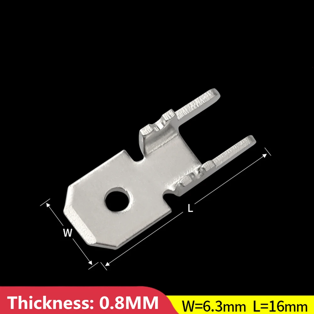50pcs/100pcs 6.3 Inserts Plug Spring Terminal PCB Solder lug type thickness 0.8 two legs,250 H type PCB welding sheet
50pcs/100pcs 6.3 Inserts Plug Spring Terminal PCB Solder lug type thickness 0.8 two legs,250 H type PCB welding sheet