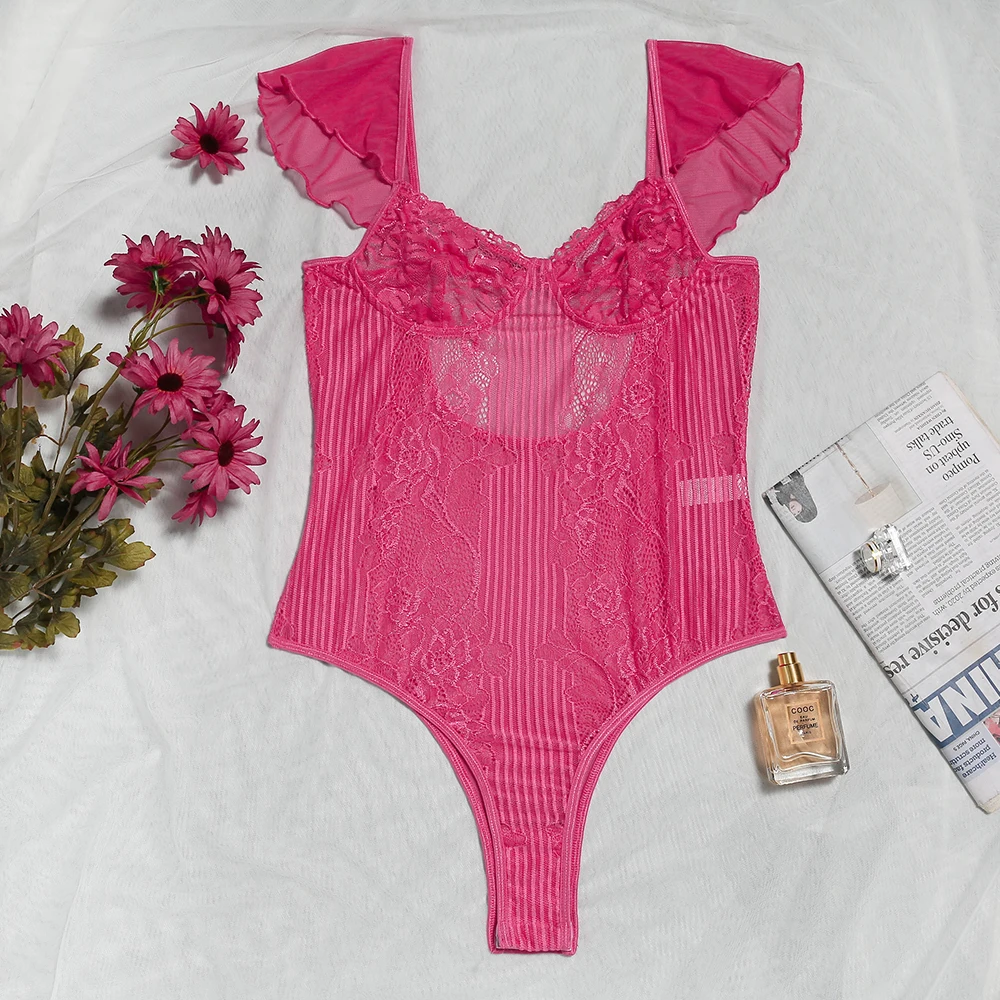 Lace Floral Hollow Out Teddies Bodysuit Women's Lingerie Exotic Women Sexy Spaghetti Strap Babydoll Rose Red Bodysuits Jumpsuits
Lace Floral Hollow Out Teddies Bodysuit Women's Lingerie Exotic Women Sexy Spaghetti Strap Babydoll Rose Red Bodysuits Jumpsuits