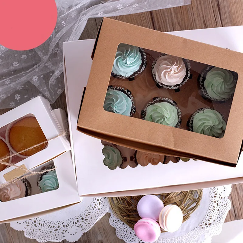 10PCS 2/4/6 Holes Kraft Paper Cupcake Packing Box Muffin Wedding Party Case Holder Box PUO88 
10PCS 2/4/6 Holes Kraft Paper Cupcake Packing Box Muffin Wedding Party Case Holder Box PUO88