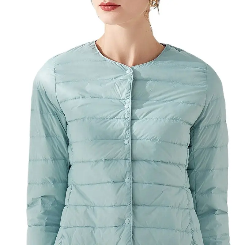 Single Breasted Round Collar Jacket for Women Fashion Commuting White Eiderdown Coat Black Winter Light Jaqueta for Ladies 4xl
Single Breasted Round Collar Jacket for Women Fashion Commuting White Eiderdown Coat Black Winter Light Jaqueta for Ladies 4xl