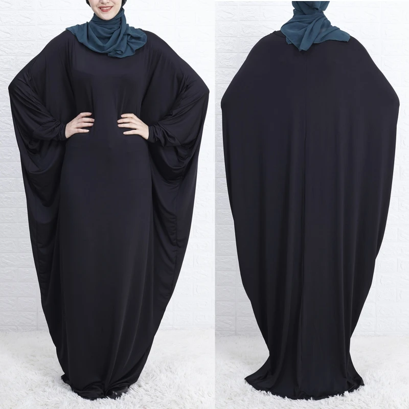 Women Muslim Batwing Long Sleeve Maxi Dress Turkey Dubai Oversized Loose Abaya Kaftan Solid Color Middle East Robe Prayer Islami
Women Muslim Batwing Long Sleeve Maxi Dress Turkey Dubai Oversized Loose Abaya Kaftan Solid Color Middle East Robe Prayer Islami