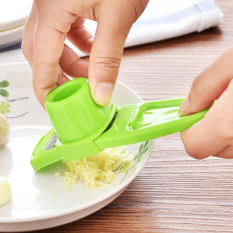 

Stainless Steel Garlic Presses Household Garlic Peeler Ginger Grinding Grater Kitchen Grater Cooking Tool Kitchen Accessories✈✈✈