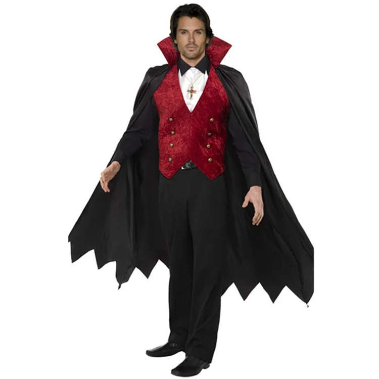 Halloween cosplay costume male vampire earl costume fancy dress ball stage performance costume devil costume
Halloween cosplay costume male vampire earl costume fancy dress ball stage performance costume devil costume
