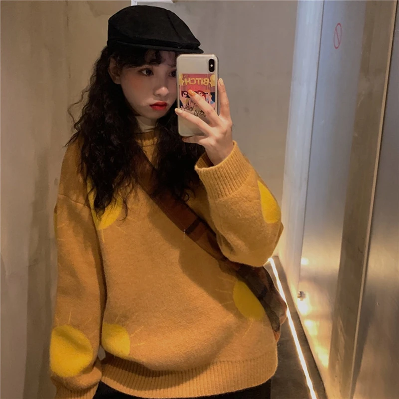 Women'S Lazy Style Pullover Sweater, Women'S Loose-Fitting Outer Wear All-Match Knit Sweater Top Picture Color One Size
Women'S Lazy Style Pullover Sweater, Women'S Loose-Fitting Outer Wear All-Match Knit Sweater Top Picture Color One Size