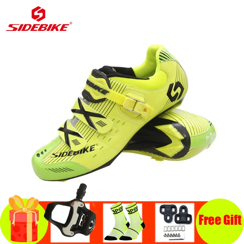 SIDEBIKE Road cycling shoes breathable self-locking riding bike shoes add pedals Wear-resistant Athletic racing bicycle shoes
SIDEBIKE Road cycling shoes breathable self-locking riding bike shoes add pedals Wear-resistant Athletic racing bicycle shoes