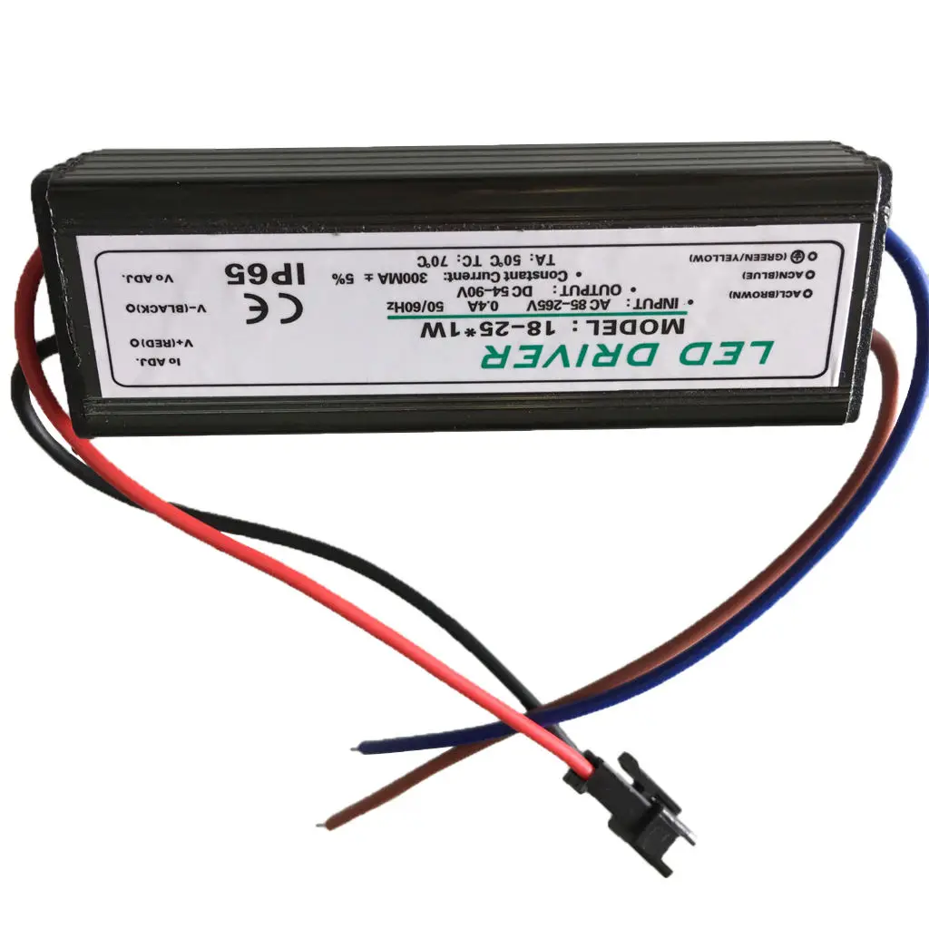 Transformer Driver Power Supply 18-25W AC 85-265V (IN) to DC 54 ~ 88V (Out) for LED Strip Lights
Transformer Driver Power Supply 18-25W AC 85-265V (IN) to DC 54 ~ 88V (Out) for LED Strip Lights