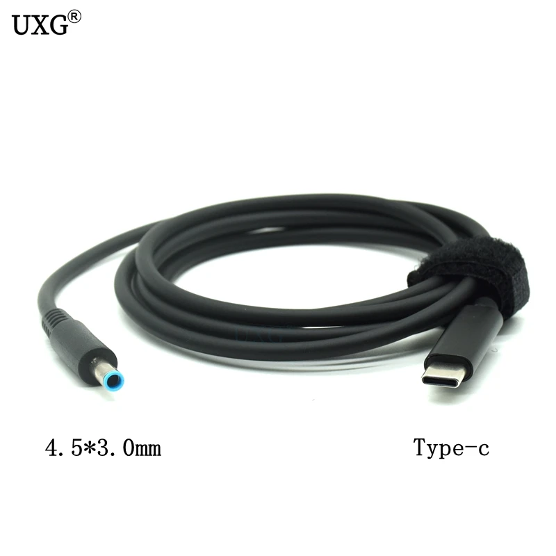 Адаптер питания USB Type-C PD переходник на 4 5*3 0 мм кабель для зарядки ноутбука шнур HP