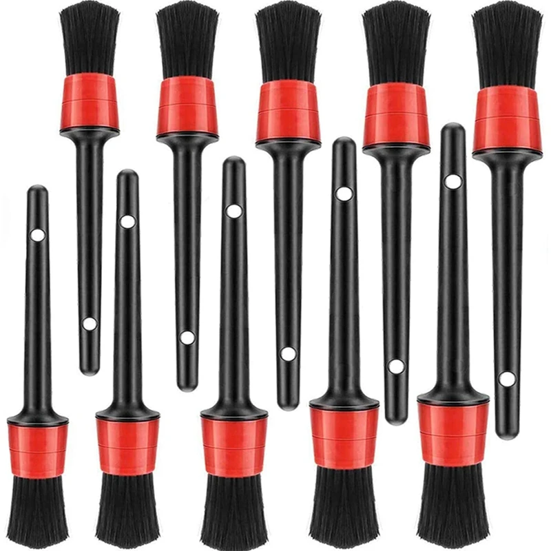 20 Pieces Auto Detailing Brush Set - 5 Different Sizes Mixed Fiber Plastic Handle Automotive Detail Brushes
20 Pieces Auto Detailing Brush Set - 5 Different Sizes Mixed Fiber Plastic Handle Automotive Detail Brushes