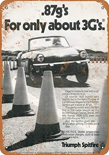 Metal Sign - 1974 Triumph Spitfire - Vintage Look Wall Decor for Cafe beer Bar Decoration Crafts
Metal Sign - 1974 Triumph Spitfire - Vintage Look Wall Decor for Cafe beer Bar Decoration Crafts