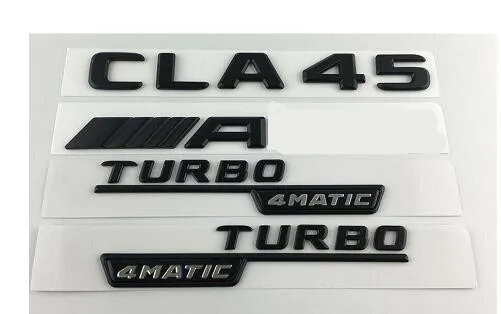 Черный цвет для AMG TURBO 4matic крыло багажника Mercedes Benz|Эмблемы| |