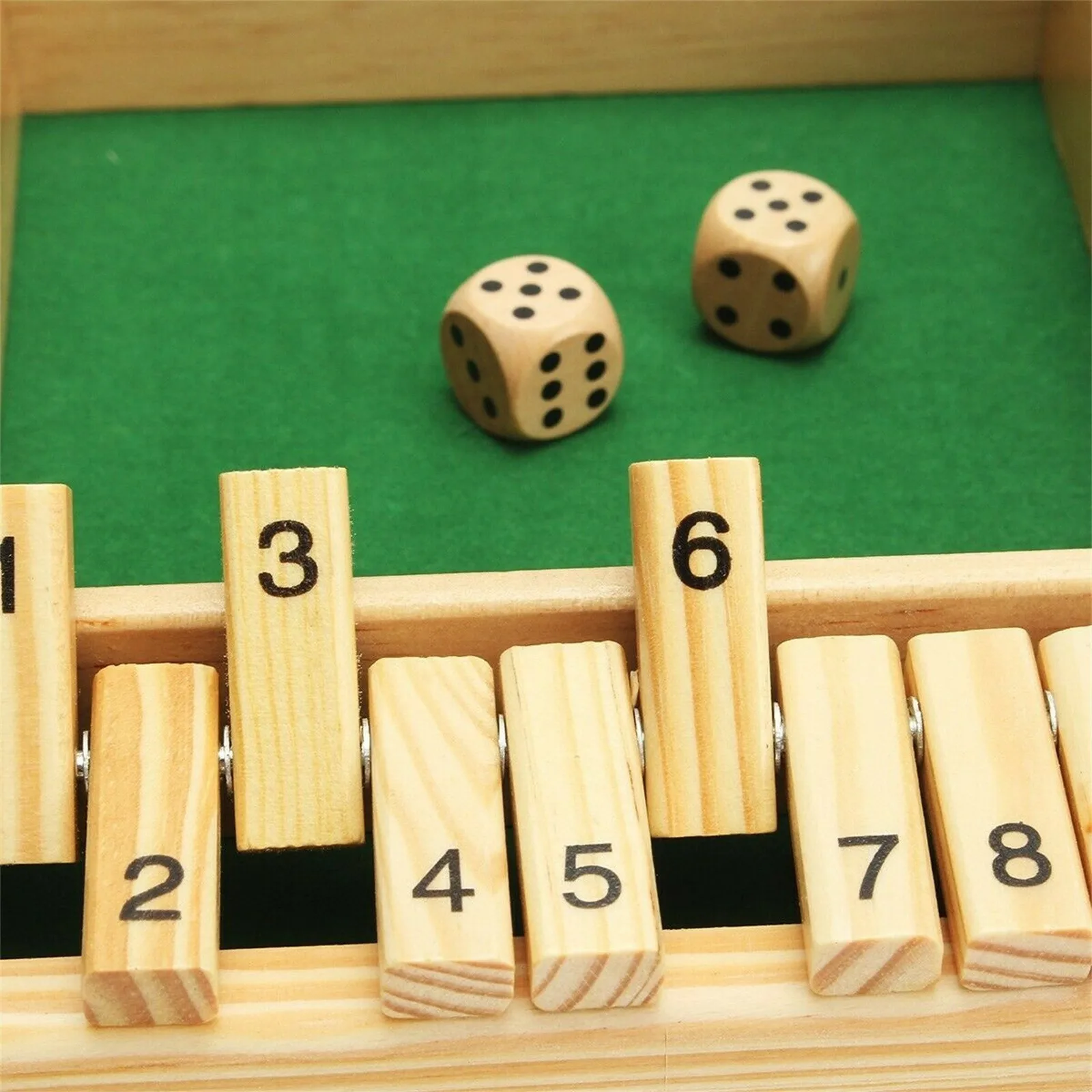 Educational dolls Mathematics Traditional Four Sided Wooden 10 Number Pub Bar Board Dice Game For Shut the Box
Educational dolls Mathematics Traditional Four Sided Wooden 10 Number Pub Bar Board Dice Game For Shut the Box