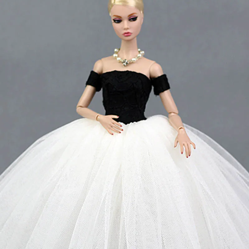 Black White Wedding Dress For Barbie Dolls Princess Evening Party Clothes Wears Long Dresses Doll Clothes For Barbie Dollhouse
Black White Wedding Dress For Barbie Dolls Princess Evening Party Clothes Wears Long Dresses Doll Clothes For Barbie Dollhouse