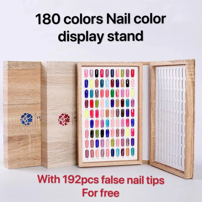 180 Colors Nail Gel Polish Display Book Double-side Nail Gel Color Board Palette with 192pcs False Nails Salon Display Tools
180 Colors Nail Gel Polish Display Book Double-side Nail Gel Color Board Palette with 192pcs False Nails Salon Display Tools