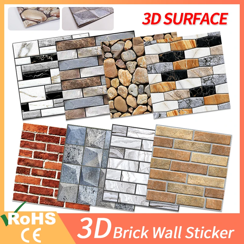 3D Wall paper Marble Brick Peel and Self-Adhesive Wall Stickers Waterproof DIY Kitchen Bathroom Home Wall Stick PVC Tiles Panel
3D Wall paper Marble Brick Peel and Self-Adhesive Wall Stickers Waterproof DIY Kitchen Bathroom Home Wall Stick PVC Tiles Panel