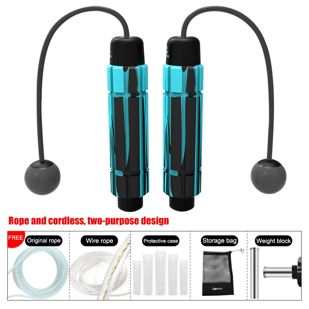 Dual-use Wireless Jump Rope Loaded Steel Wire Bearing Skipping Rope Fitness Equipment Adult Training Student Exam Only
Dual-use Wireless Jump Rope Loaded Steel Wire Bearing Skipping Rope Fitness Equipment Adult Training Student Exam Only