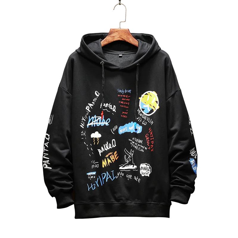 Autumn Spring Print 2020 Black Hoodies Sweatshirt Mens Hip Hop Punk Pullover Streetwear Casual Fashion Clothes Plus Size 3XL
Autumn Spring Print 2020 Black Hoodies Sweatshirt Mens Hip Hop Punk Pullover Streetwear Casual Fashion Clothes Plus Size 3XL