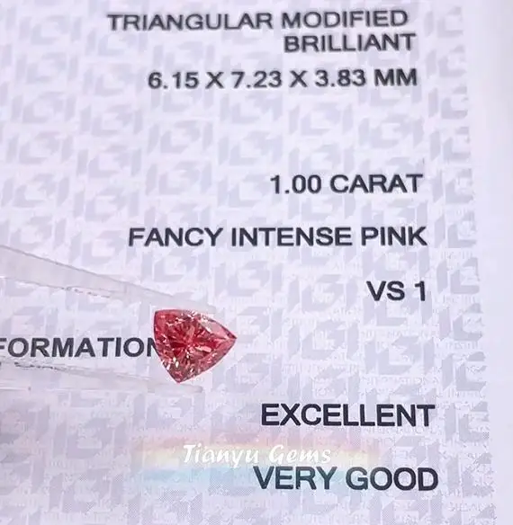 Tianyu Gems 1 карат VS Pink CVD треугольные бриллианты Необычные интенсивные розовые лабораторные бриллианты, сертифицированные иджи, распродажа син...
Tianyu Gems 1 карат VS Pink CVD треугольные бриллианты Необычные интенсивные розовые лабораторные бриллианты, сертифицированные иджи, распродажа син...