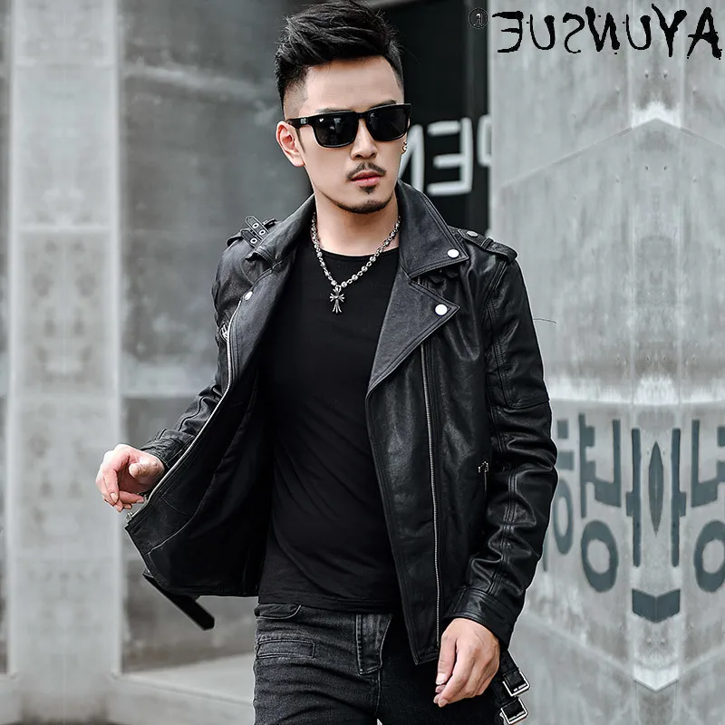 2021 Spring Genuine Leather Jacket Motorcycle Men's Clothing Short Male Jackets Korean Real Sheepskin Coat Ropa LXR473
2021 Spring Genuine Leather Jacket Motorcycle Men's Clothing Short Male Jackets Korean Real Sheepskin Coat Ropa LXR473