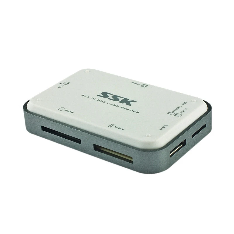 

SSK SCRM056 мульти в 1 устройство для чтения карт USB 3,0 совместим с USB 2,0 USB1.1 5 Гбит/с USB флэш-памяти SD кард-ридер для портативных ПК белый