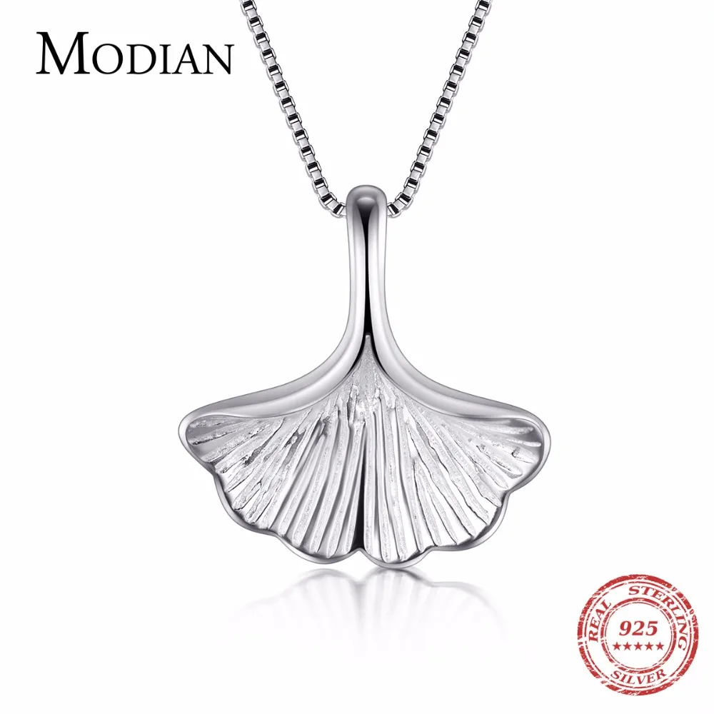 Фото Modian Одежда высшего качества из чистого 925 стерлингового серебра в виде ракушки