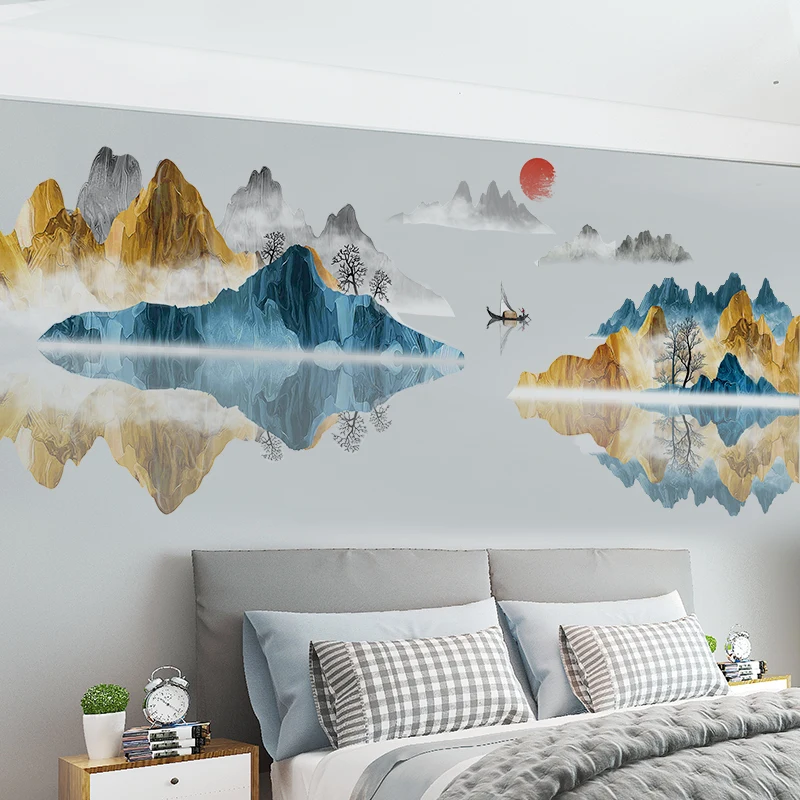 Chinese Style Landscape Painting Wall Sticker Home Office Decor Living Room Sofa Bedside TV Backdrop Wall Decoration Large Mural
Chinese Style Landscape Painting Wall Sticker Home Office Decor Living Room Sofa Bedside TV Backdrop Wall Decoration Large Mural