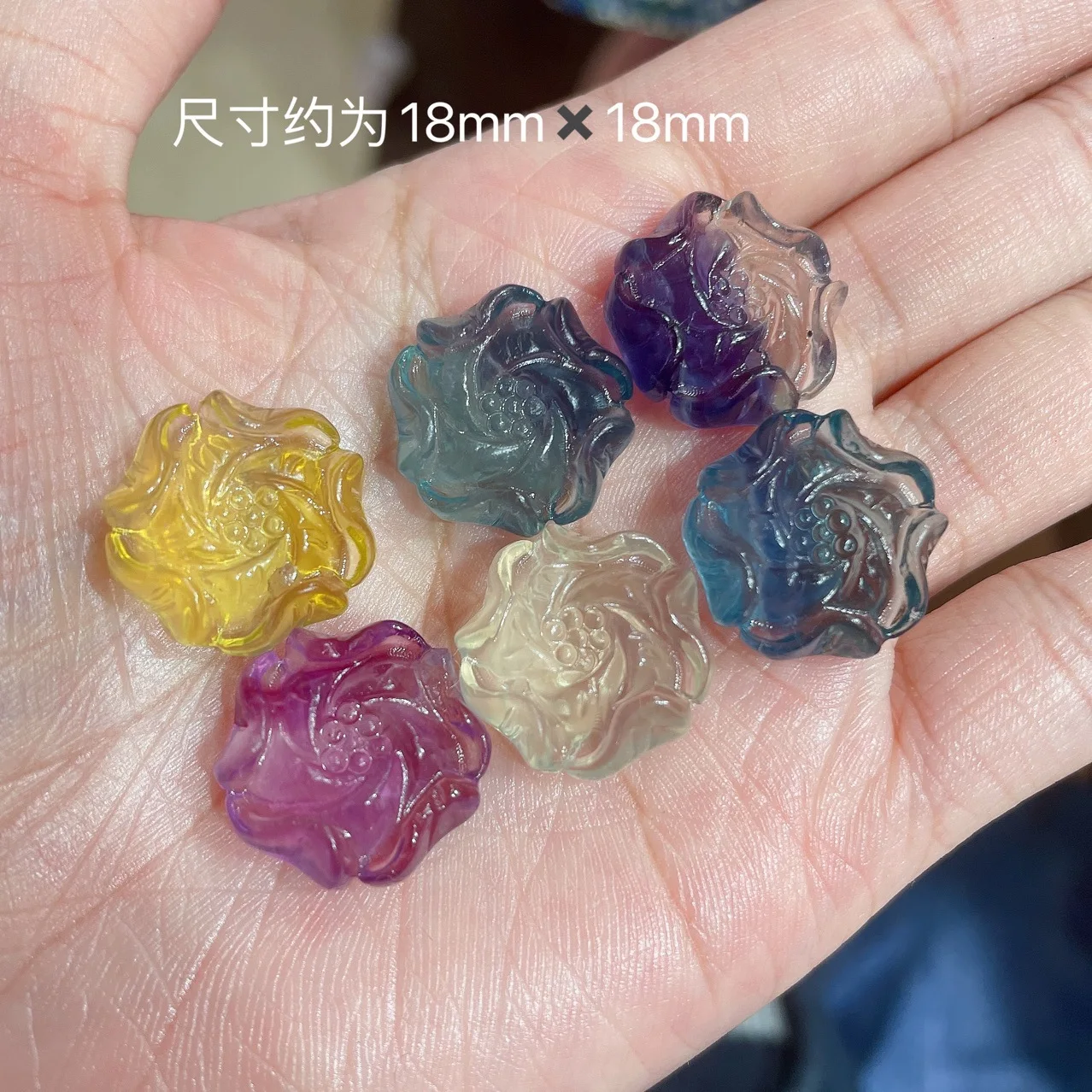 10PCS Natural Color Fluorite Crystal Carved Peony Flower Pendant Fashionable Energy Gem DIY Accessories for jewelry making
10PCS Natural Color Fluorite Crystal Carved Peony Flower Pendant Fashionable Energy Gem DIY Accessories for jewelry making