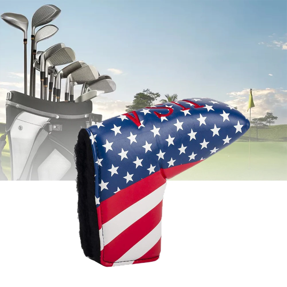 Waterproof Outdoor Accessories Blade Headcover American Flag Portable PU Leather Protective Club Golf Putter Cover Storage
Waterproof Outdoor Accessories Blade Headcover American Flag Portable PU Leather Protective Club Golf Putter Cover Storage