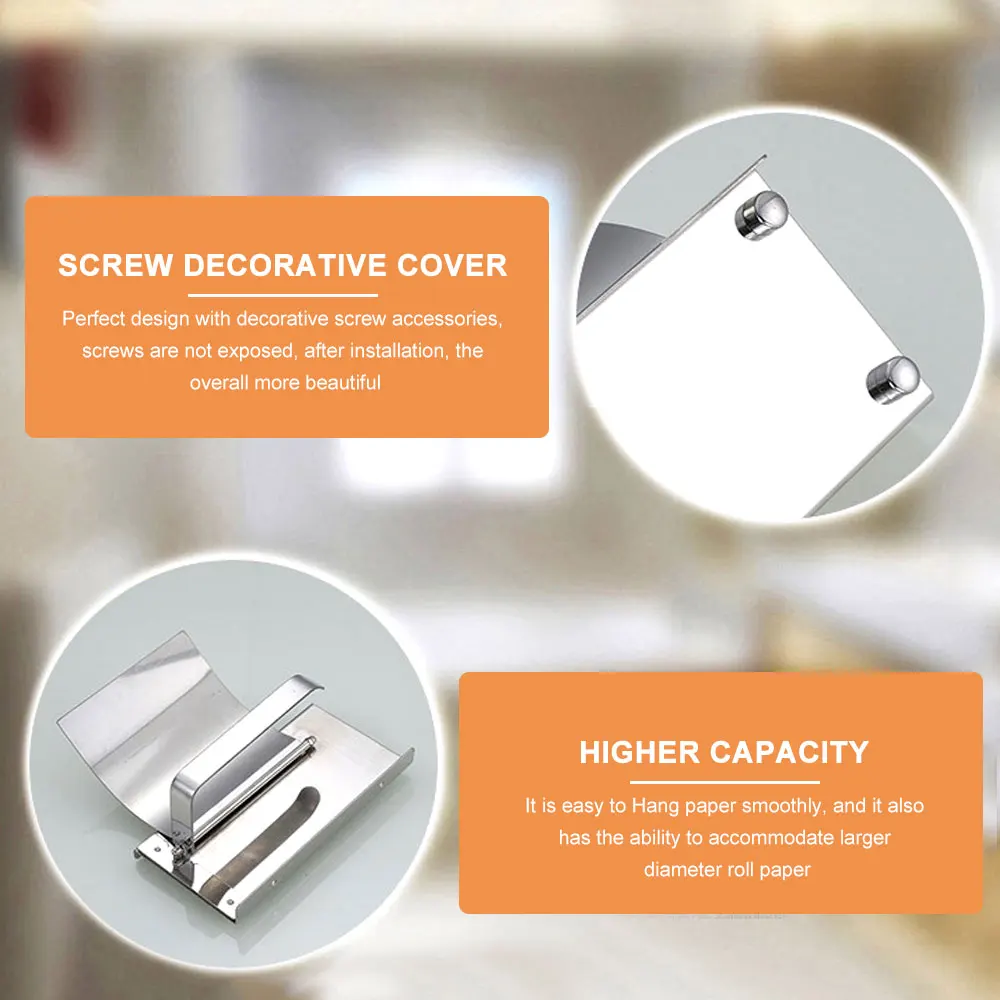 Bathroom Roll Toilet Paper Holder Stainless Steel Wall Mount Roll Tissue Rack Holder With Phone Shelf Storage Support Box 
Bathroom Roll Toilet Paper Holder Stainless Steel Wall Mount Roll Tissue Rack Holder With Phone Shelf Storage Support Box