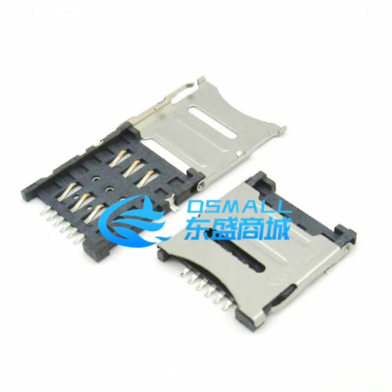 Flip Small Card Micro SIM Card Holder 6P Flip Type 6PIN Card Slot SIM Card Holder
Flip Small Card Micro SIM Card Holder 6P Flip Type 6PIN Card Slot SIM Card Holder