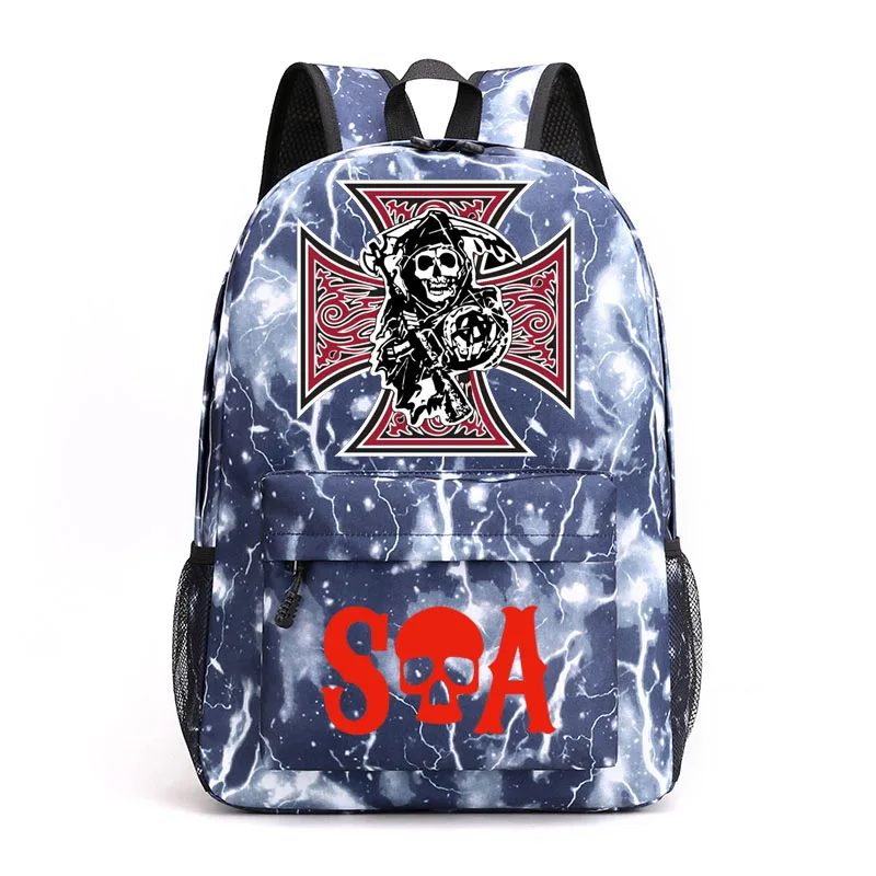 Рюкзак с принтом Sons of анархии 2021, Молодежный модный рюкзак для отдыха и путешествий, школьный рюкзак для учеников
Рюкзак с принтом Sons of анархии 2021, Молодежный модный рюкзак для отдыха и путешествий, школьный рюкзак для учеников
