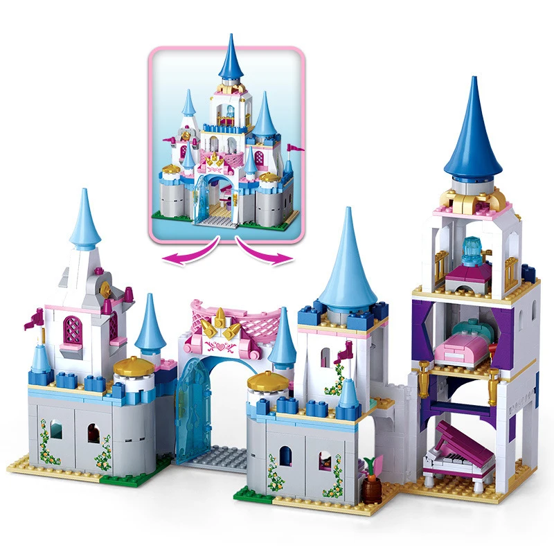1314PCS City House Princess Castle Sapphire Castle Building Blocks Sets Friends Princess Figures Bricks Educational Toy
1314PCS City House Princess Castle Sapphire Castle Building Blocks Sets Friends Princess Figures Bricks Educational Toy