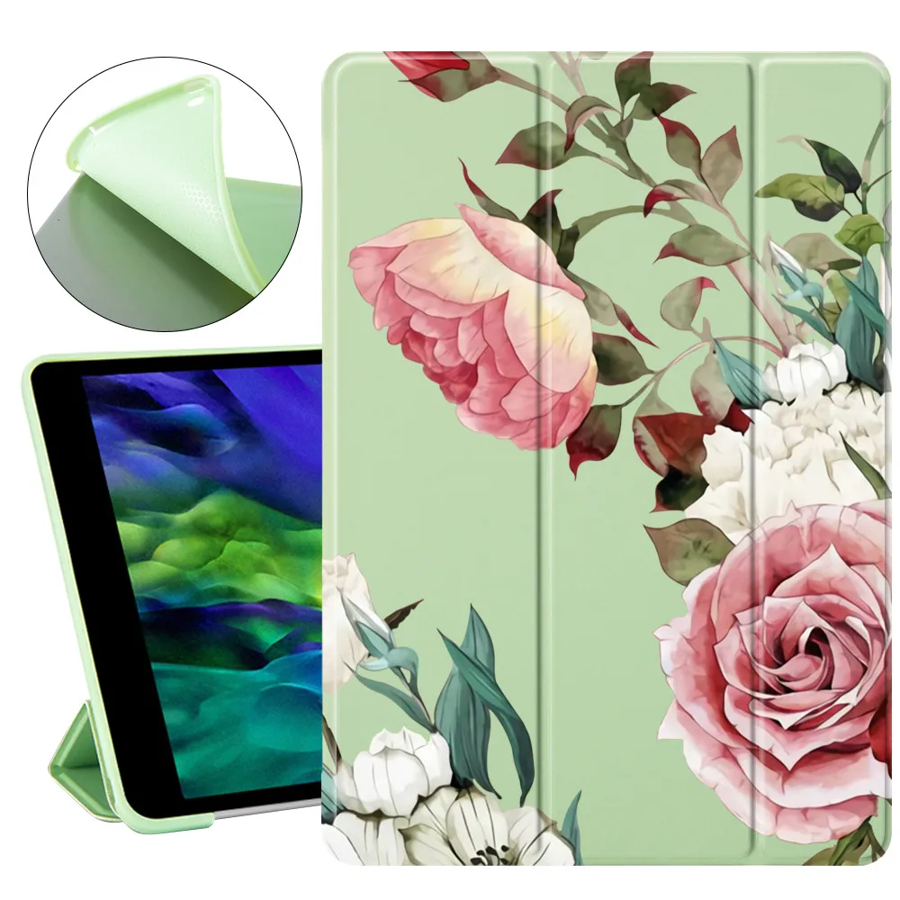 Cute Flowers For ipad 7th 8th generation case Auto Wake UP For iPad Pro 11 2020 Case For ipad mini 2 3 4 5 For ipad Air 2 Air 4
Cute Flowers For ipad 7th 8th generation case Auto Wake UP For iPad Pro 11 2020 Case For ipad mini 2 3 4 5 For ipad Air 2 Air 4