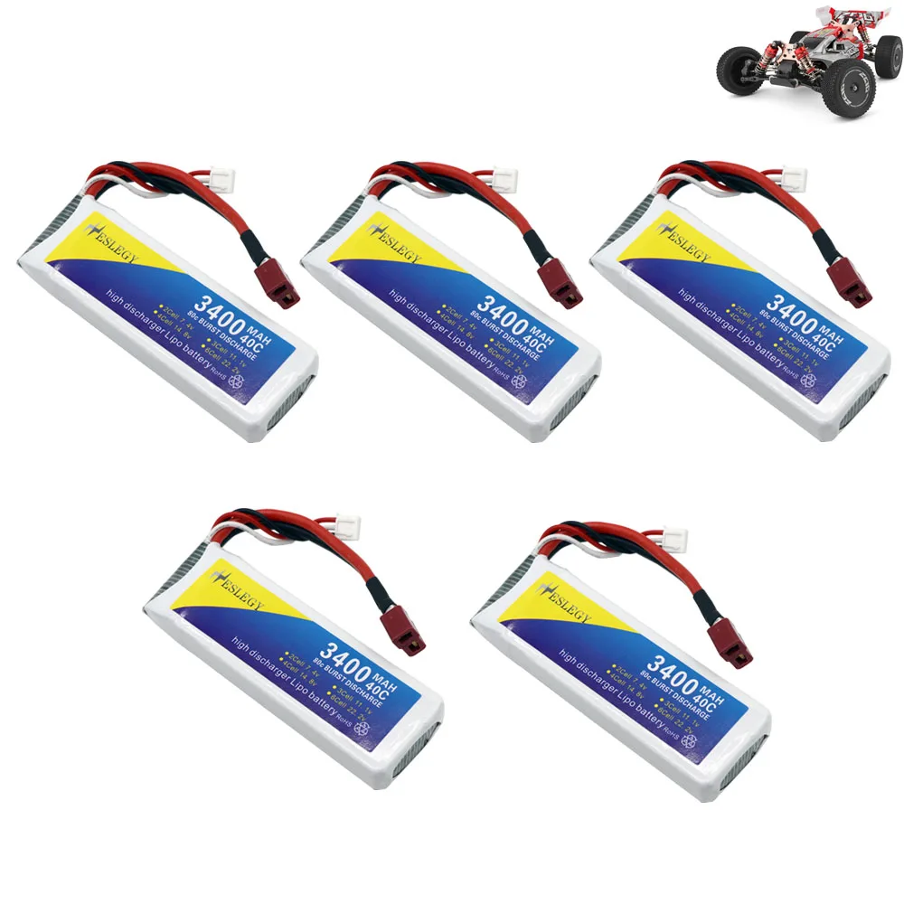 1-5PCS 7.4V Battery for Wltoys 144001 car 2s 7.4 V 3400mAh Lipo battery withT Plug for Wltoys 1/14 144001 RC car boat Parts
1-5PCS 7.4V Battery for Wltoys 144001 car 2s 7.4 V 3400mAh Lipo battery withT Plug for Wltoys 1/14 144001 RC car boat Parts