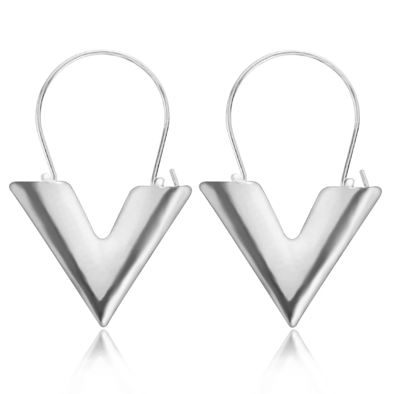 2021 Hot Sale New Fashion Trend Earrings Brincos Oorbellen Simple Metal Wind Letter V Shape Stud Earrings For Women Gift
2021 Hot Sale New Fashion Trend Earrings Brincos Oorbellen Simple Metal Wind Letter V Shape Stud Earrings For Women Gift