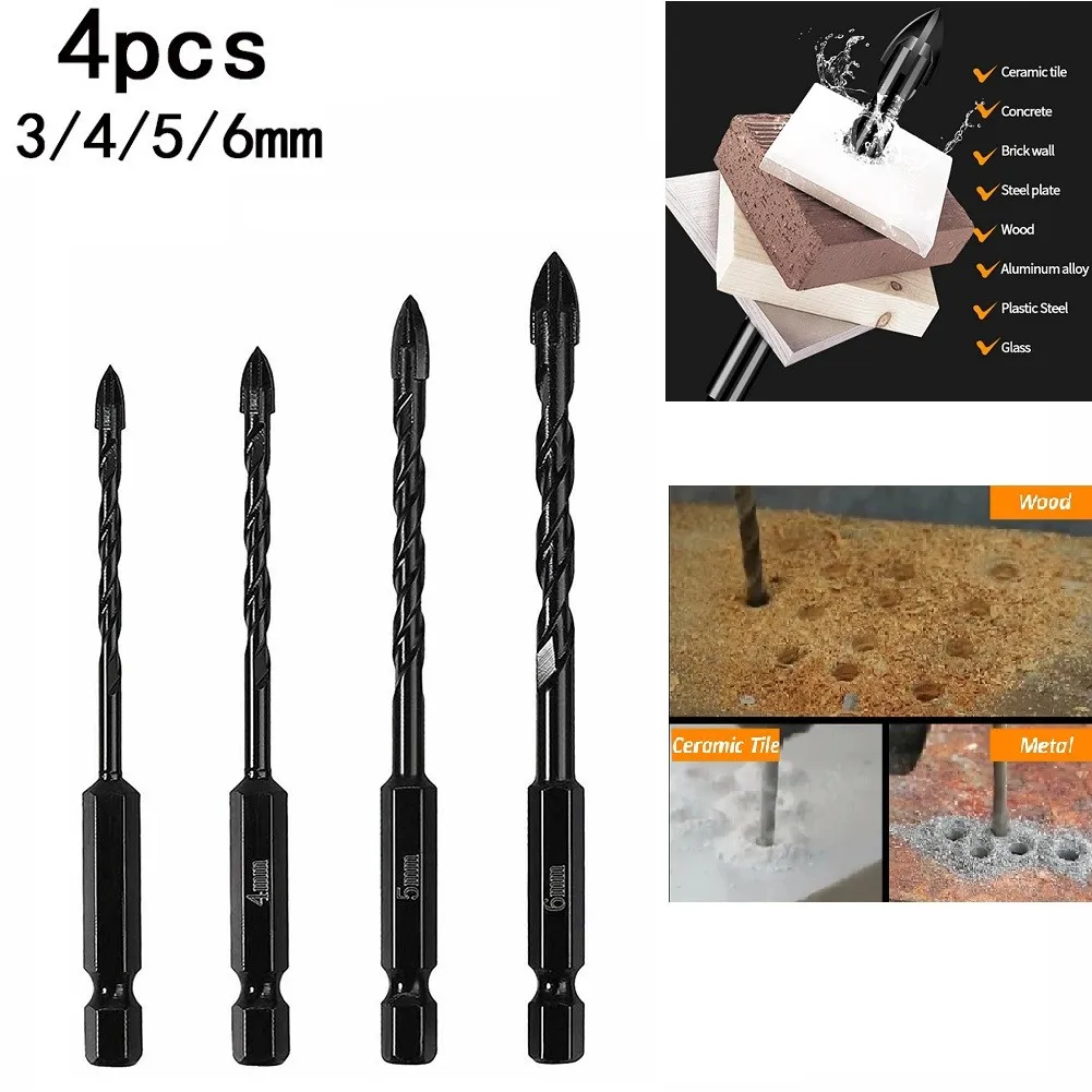 4Pcs Cross Hex Tile Bit Glass Ceramic Concrete Hole Opener Drill Bit 3/4/5/6mm Hex Tile Bit Glass Ceramic Concrete Hole Opener
4Pcs Cross Hex Tile Bit Glass Ceramic Concrete Hole Opener Drill Bit 3/4/5/6mm Hex Tile Bit Glass Ceramic Concrete Hole Opener