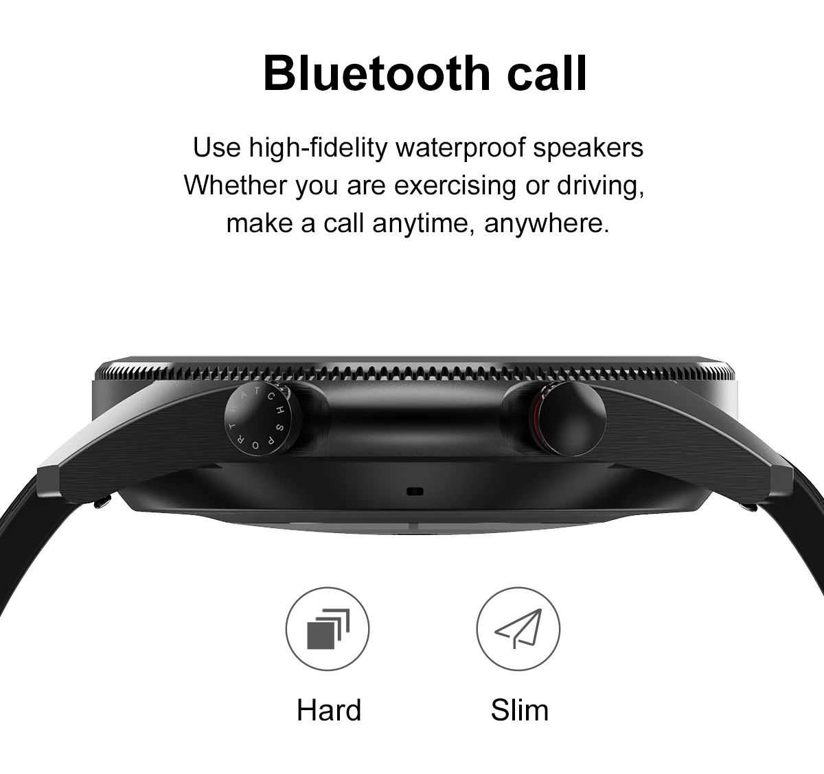 Смарт-часы IP67 водонепроницаемый Blutooth Calll ЭКГ пульсометр мужские и женские Smartwatch