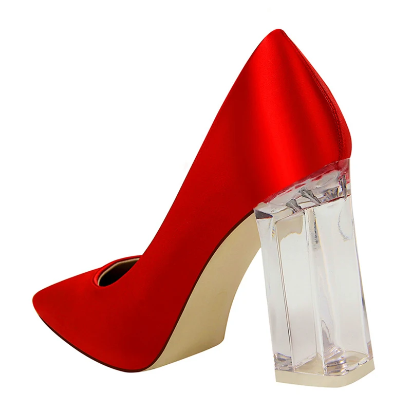 Woman Pumps Sexy Transparent PU Heel Wedding Shoes Women's Concise Silk Shallow High Heels Female Office Shoes V689
Woman Pumps Sexy Transparent PU Heel Wedding Shoes Women's Concise Silk Shallow High Heels Female Office Shoes V689