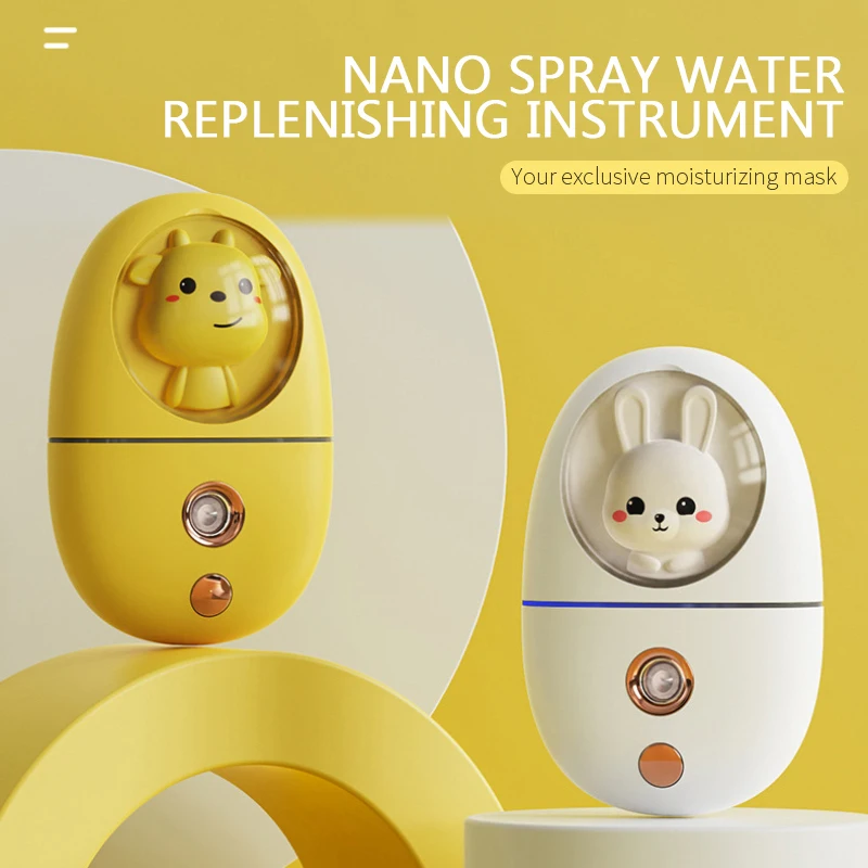 4 Colors Mini Sprayer Cute Pet Handheld Mini Water Replenishing Instrument Facial Sprayer Moisturizing Skin Care Supplies
4 Colors Mini Sprayer Cute Pet Handheld Mini Water Replenishing Instrument Facial Sprayer Moisturizing Skin Care Supplies