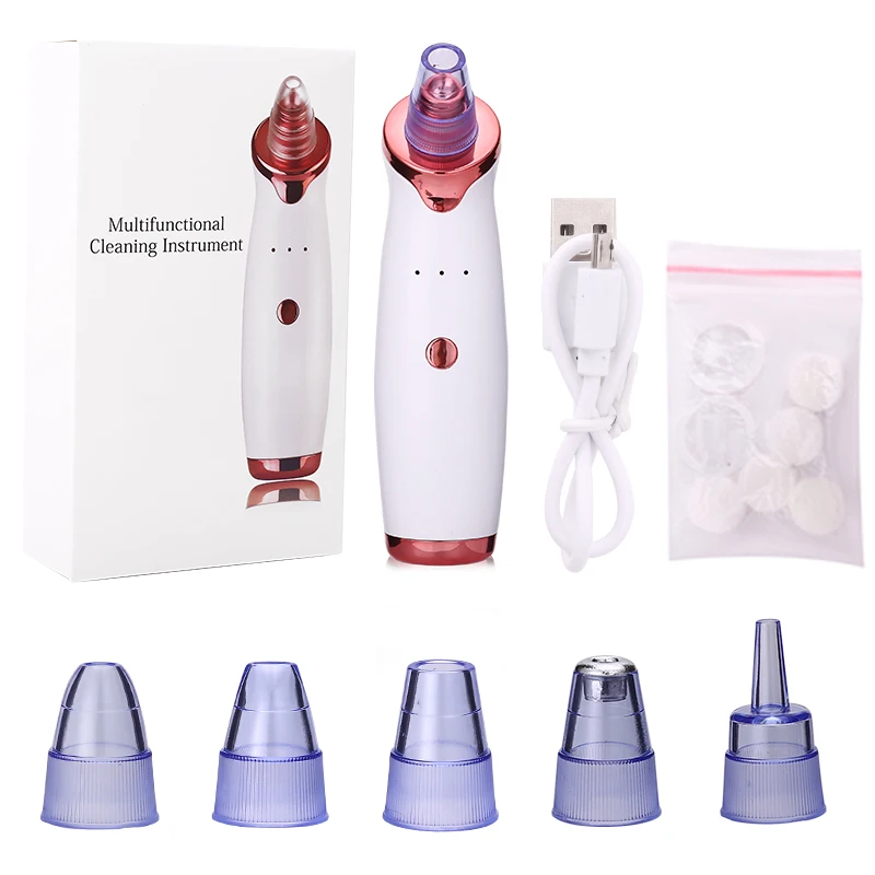Blackhead Remover Instrument Acne Vacuum Black Dot Remover Suction Face Clean Black Head Pore Cleaning Beauty Skin Care Tool
Blackhead Remover Instrument Acne Vacuum Black Dot Remover Suction Face Clean Black Head Pore Cleaning Beauty Skin Care Tool
