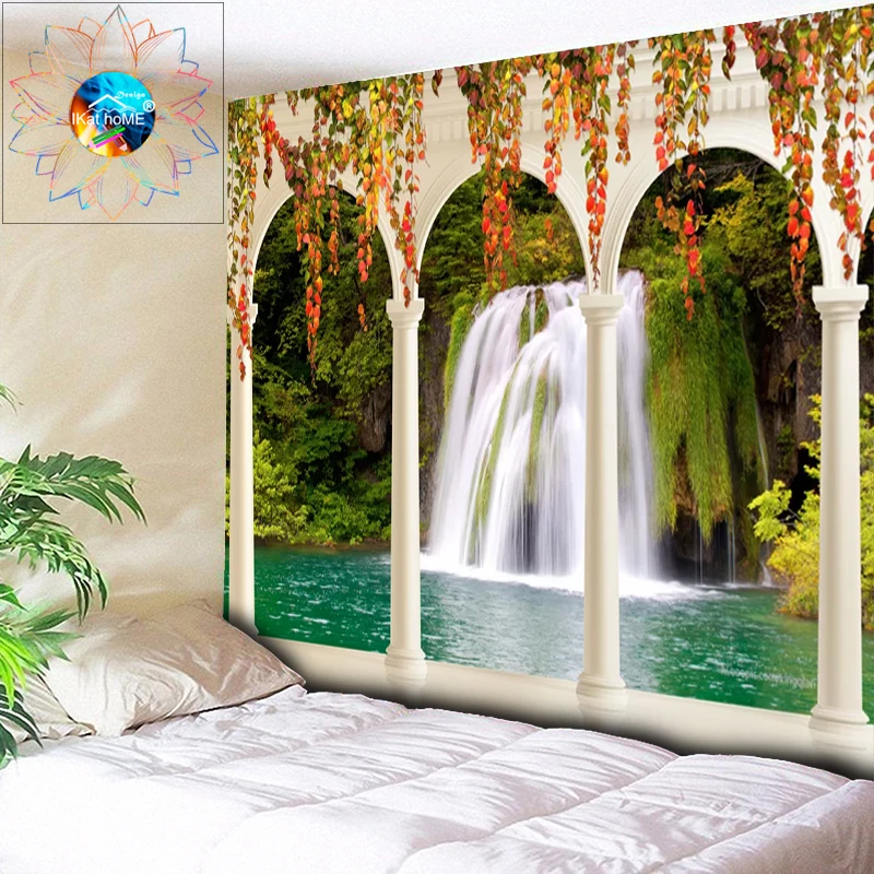 Dorm Decor Waterfall Tapestry Toalla Mandala Wall Hanging Psychedelic Tapestry Hippie Bohemian Decor Cloth Outside the Arch Door
Dorm Decor Waterfall Tapestry Toalla Mandala Wall Hanging Psychedelic Tapestry Hippie Bohemian Decor Cloth Outside the Arch Door