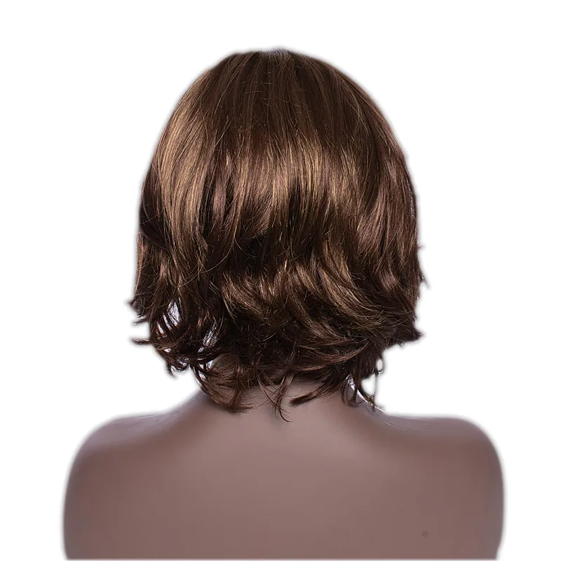 Women Short Nature Brown Curly Wavy Wig Heat Resistant Fiber Synthetic Wig With Side Part Bang For Women Daily Party Use
Women Short Nature Brown Curly Wavy Wig Heat Resistant Fiber Synthetic Wig With Side Part Bang For Women Daily Party Use