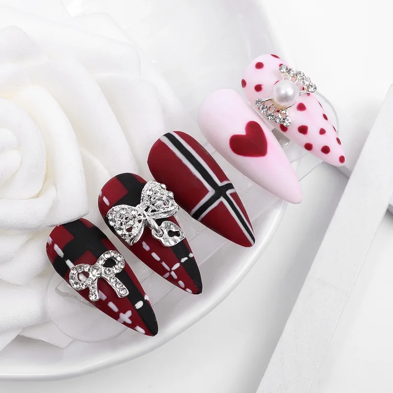 10Pcs 3D Bow Nail Charms Bow Tie Design Nail Art Diamond Jewelry Rhinestone Alloy Bowknot Nail Art Decals For Women Girls DIY
10Pcs 3D Bow Nail Charms Bow Tie Design Nail Art Diamond Jewelry Rhinestone Alloy Bowknot Nail Art Decals For Women Girls DIY