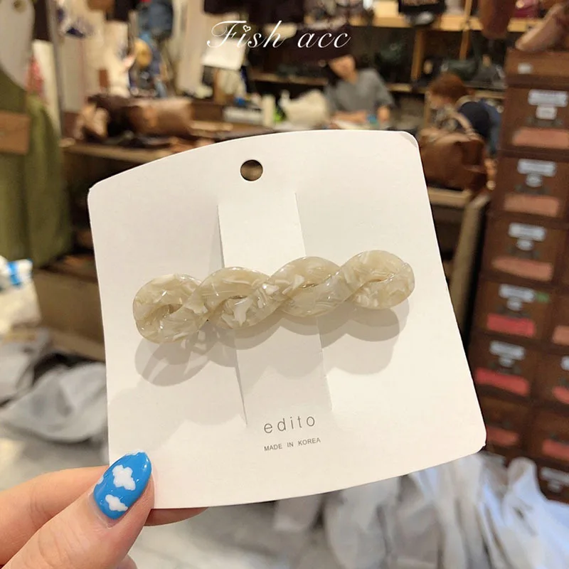 Women Girl Horsetail Spring Clip Ink Painting Twist Ins Side Clip Hair Accessories Elegant Retro Acrylic Hairpin
Women Girl Horsetail Spring Clip Ink Painting Twist Ins Side Clip Hair Accessories Elegant Retro Acrylic Hairpin