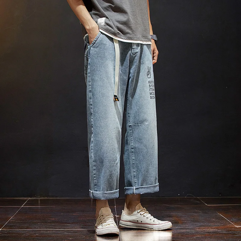 Boys Trousers Jeans Denim Men Soft Loose Straight Casual Pants Male High Street Man Style S M L XL XXL 2XL
Boys Trousers Jeans Denim Men Soft Loose Straight Casual Pants Male High Street Man Style S M L XL XXL 2XL