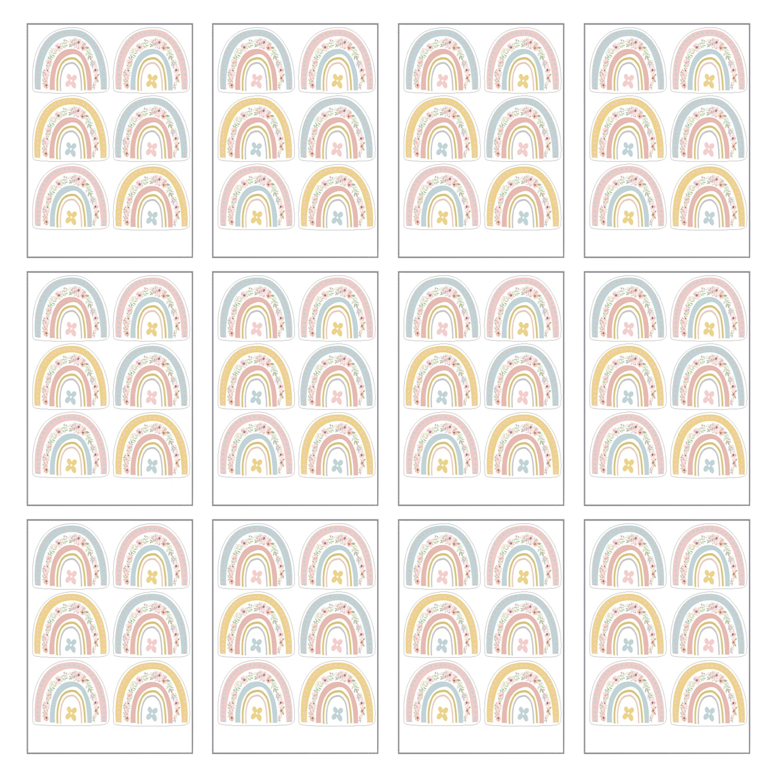 12sheets Colorful Rainbow Pattern Girls Bedroom DIY PVC Kids Nursery Living Room Wall Sticker Self Adhesive Home Decor Classroom 
12sheets Colorful Rainbow Pattern Girls Bedroom DIY PVC Kids Nursery Living Room Wall Sticker Self Adhesive Home Decor Classroom