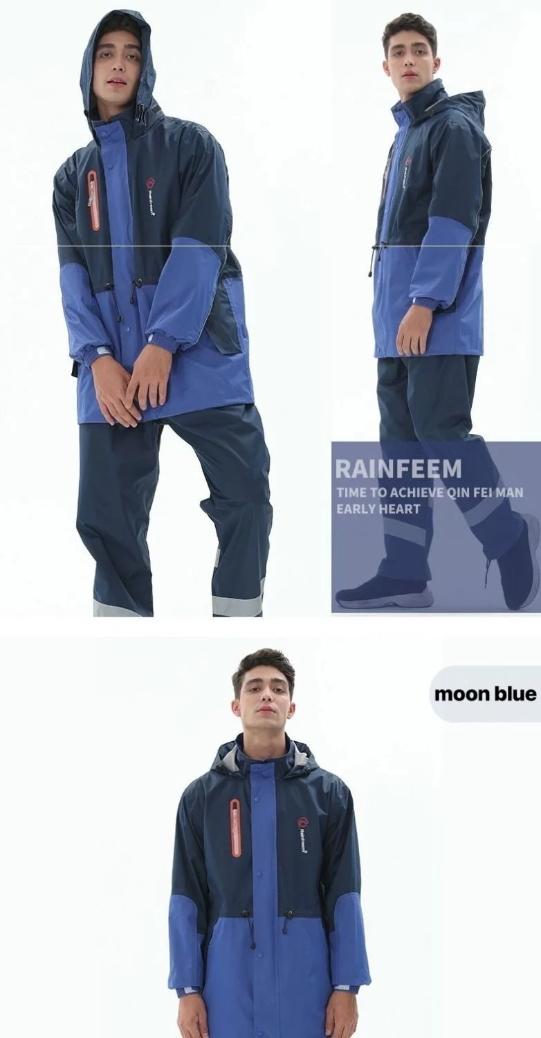 GAMAGE Raincoat Rain Pants Suit Men's Long Full Body Rainstorm Resistant and Waterproof Thick Point Motorbike Cycling raincoat
GAMAGE Raincoat Rain Pants Suit Men's Long Full Body Rainstorm Resistant and Waterproof Thick Point Motorbike Cycling raincoat