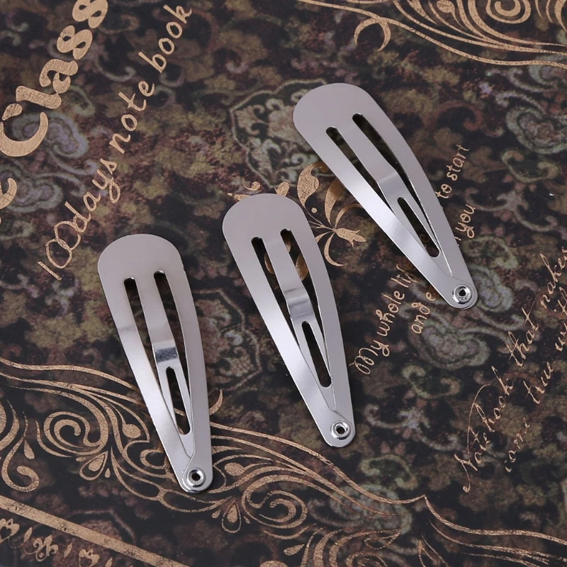 4/5/6cm Metal Craft Bow Headwear Decoration DIY 100pcs Silver Tone Snap Hair Clips
4/5/6cm Metal Craft Bow Headwear Decoration DIY 100pcs Silver Tone Snap Hair Clips